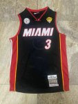 Maillot de Basket #3 Wade Miami Heat 2012-13 authentique Noir